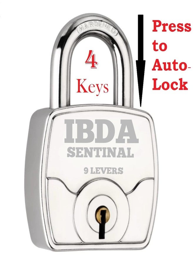 IBDA 4 Locks with Same Key | Multiple Locks with Single Key | Common Key Lock | Steel Body | Lock for Home, Shutter, gate, Door, Channel, Shop, Outdoor, Indoor | Same Key Lock Set of 4 with 4 Keys - Image 4